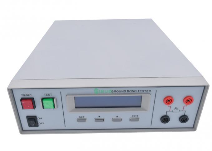 Iec60335-1 ηλεκτρονική θρυαλλίδα 5-600 mΩ εξοπλισμού δοκιμής επίγειας αντίστασης 2