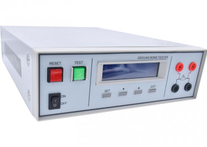 Iec60335-1 ηλεκτρονική θρυαλλίδα 5-600 mΩ εξοπλισμού δοκιμής επίγειας αντίστασης 3