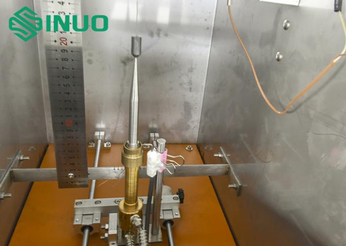 Δοκιμαστικό θάλαμο από ανοξείδωτο χάλυβα για κάθετη καύση μεμονωμένων μονωμένων συρματόσχοινων ή καλωδίων IEC60332-1-2 3