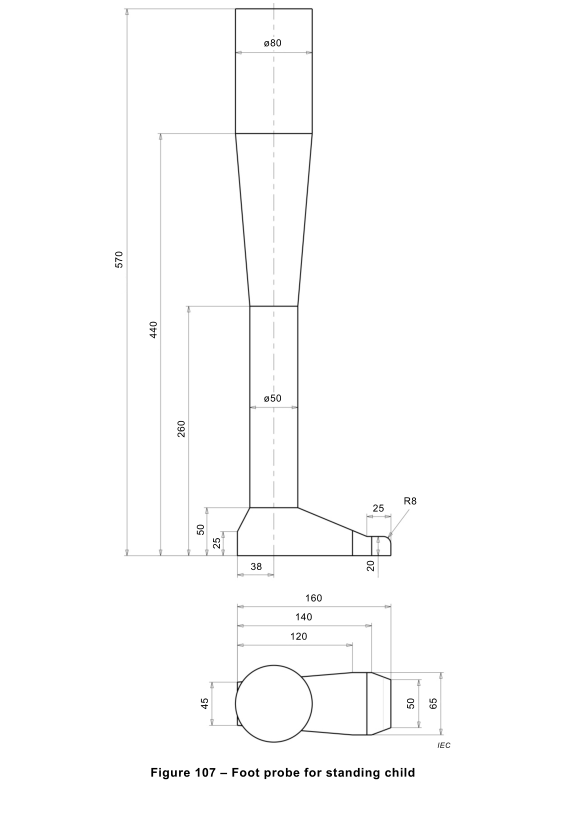 IEC 60335-2-107 Έλεγχος ποδιών για ηλεκτρικές μηχανές κούρεψης γρασίδι με ρομποτική μπαταρία 1