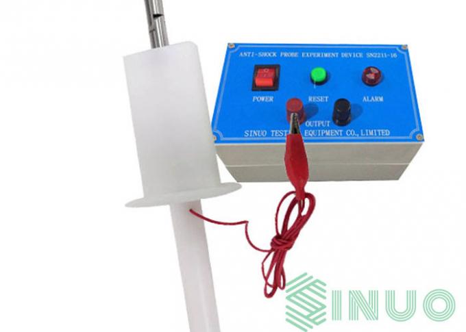 Τυποποιημένο δάχτυλο δοκιμής ανοξείδωτου IPXXB IEC 61851-1 με το σαν αλλιγάτορας συνδετήρα 0