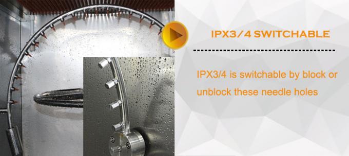 Ψεκάζοντας νερό σωλήνων IEC 60529 IPX3 IPX4 ταλαντεμένος ενάντια στην εξεταστική αίθουσα κώδικα IP 1